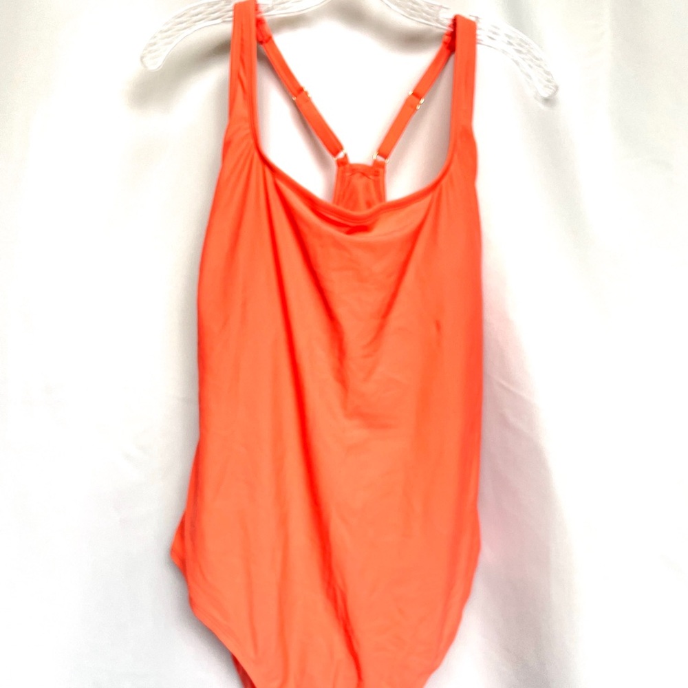 NWT Kona Sol Peach Racerback One Piece Swimsuit Adjustable XL